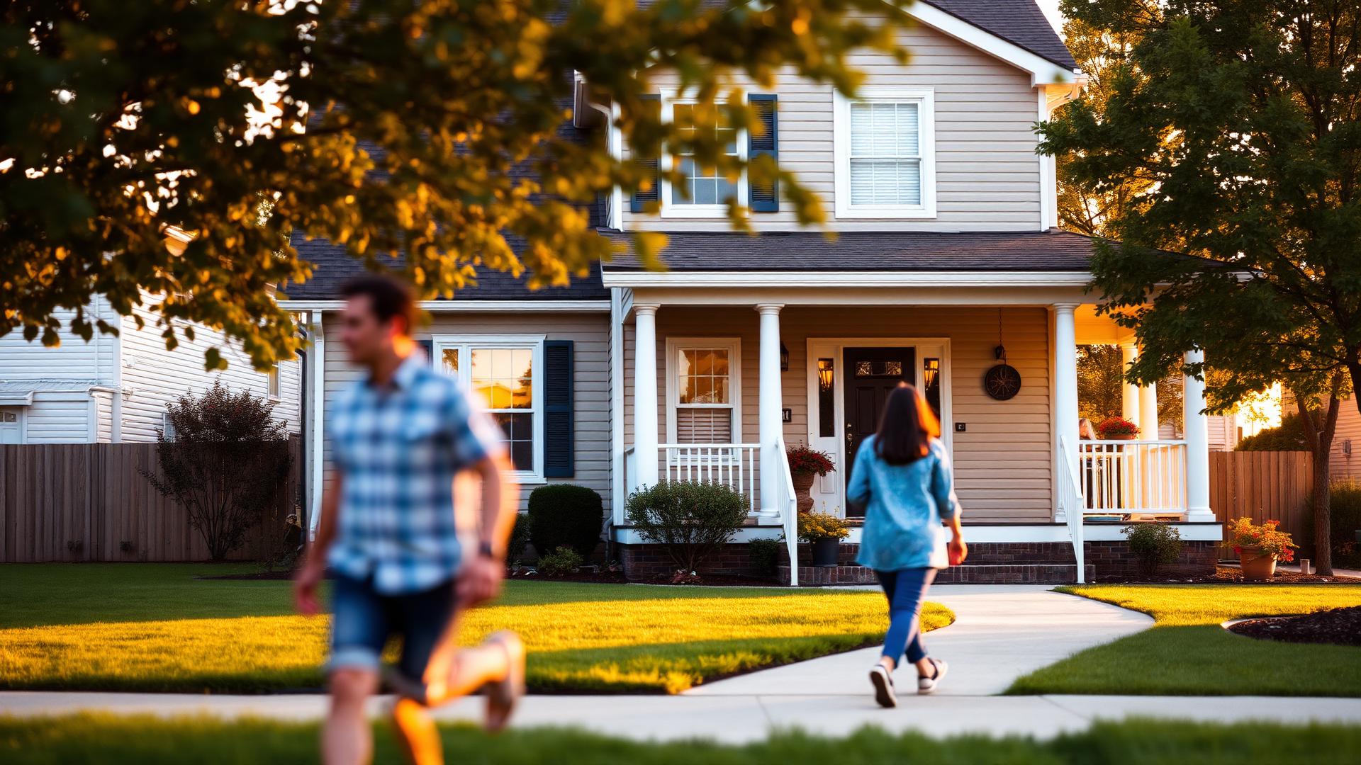American family home